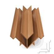 NTW SL Aluminium Inside Cnr Trim 35x35x3600
